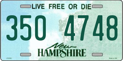 NH license plate 3504748