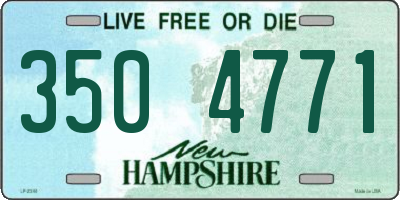 NH license plate 3504771