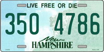 NH license plate 3504786