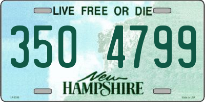 NH license plate 3504799