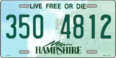 NH license plate 3504812