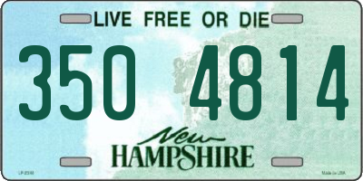 NH license plate 3504814
