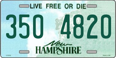 NH license plate 3504820