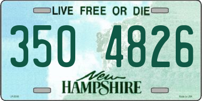 NH license plate 3504826