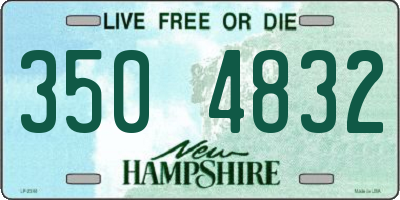 NH license plate 3504832