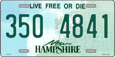 NH license plate 3504841