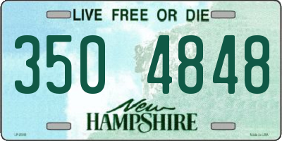 NH license plate 3504848