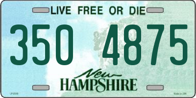 NH license plate 3504875
