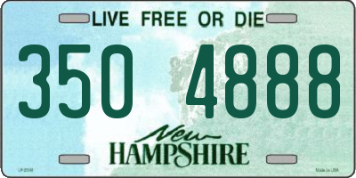 NH license plate 3504888