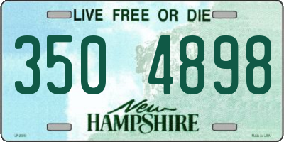 NH license plate 3504898