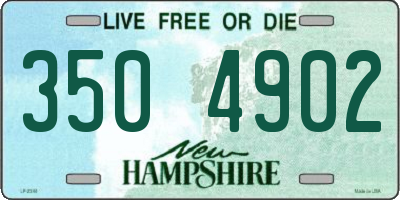 NH license plate 3504902