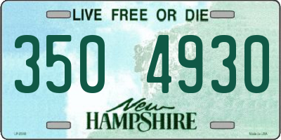 NH license plate 3504930