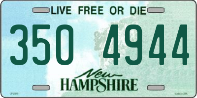 NH license plate 3504944