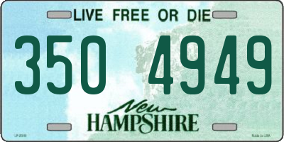 NH license plate 3504949