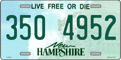 NH license plate 3504952