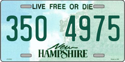 NH license plate 3504975
