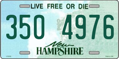 NH license plate 3504976