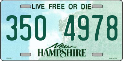 NH license plate 3504978