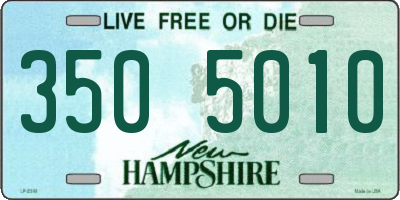 NH license plate 3505010