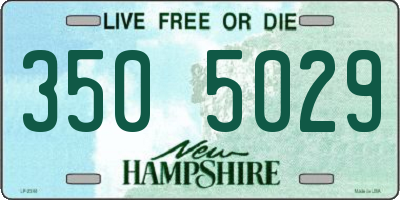 NH license plate 3505029