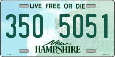 NH license plate 3505051