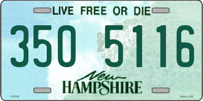 NH license plate 3505116