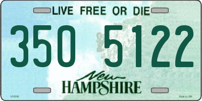 NH license plate 3505122