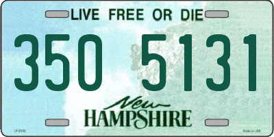 NH license plate 3505131
