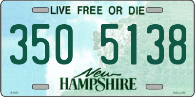 NH license plate 3505138
