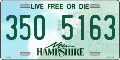 NH license plate 3505163