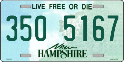 NH license plate 3505167