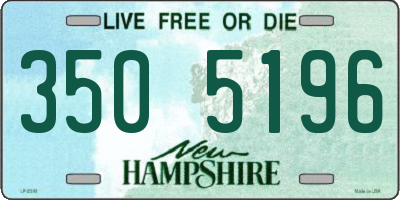 NH license plate 3505196