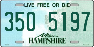 NH license plate 3505197