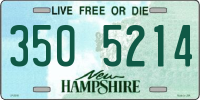 NH license plate 3505214