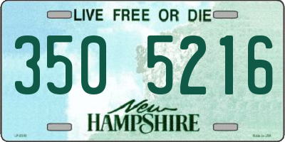 NH license plate 3505216