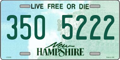 NH license plate 3505222