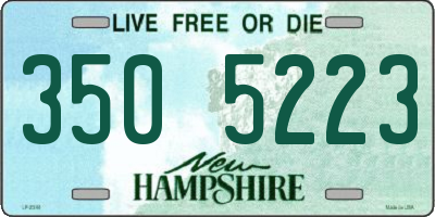 NH license plate 3505223
