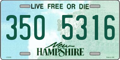 NH license plate 3505316