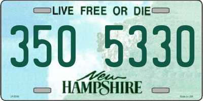 NH license plate 3505330