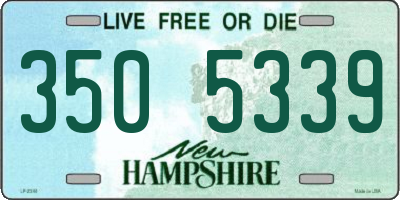 NH license plate 3505339