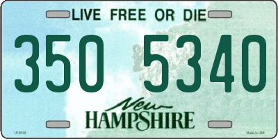 NH license plate 3505340