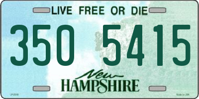 NH license plate 3505415