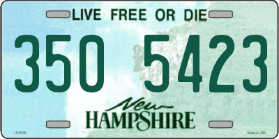 NH license plate 3505423