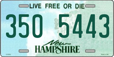 NH license plate 3505443