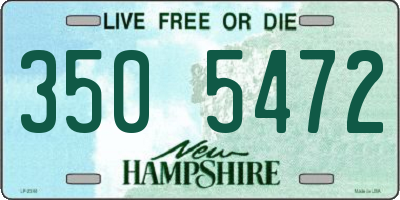 NH license plate 3505472