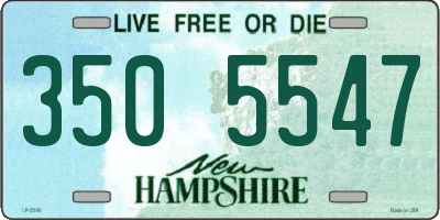 NH license plate 3505547