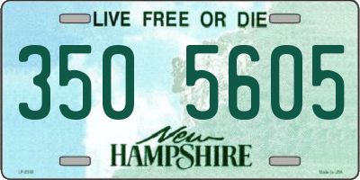 NH license plate 3505605