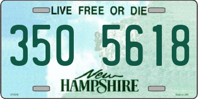 NH license plate 3505618
