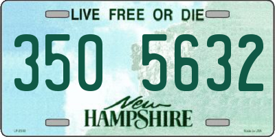 NH license plate 3505632