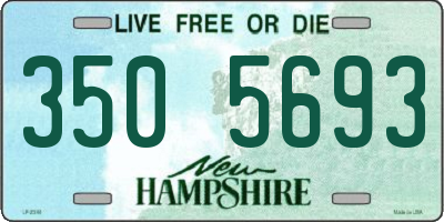 NH license plate 3505693